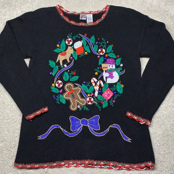 Ugly Christmas Sweater Sweaters - VINTAGE - Ugly Christmas Sweater